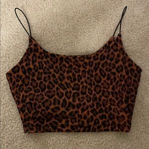 Windsor Cheetah Cropped Tank